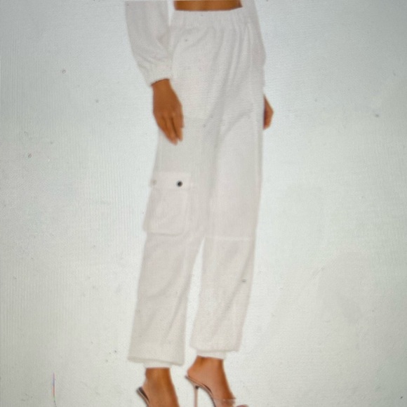 Michael Costello x Revolve white jogger sweatpant - Picture 7 of 7